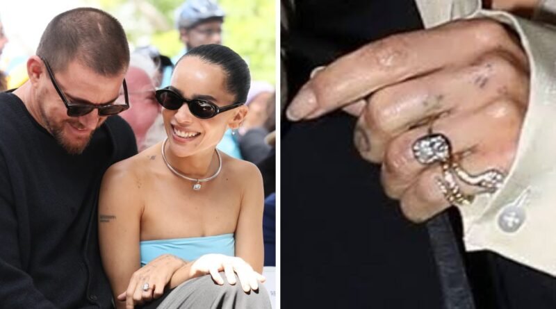 zoë kravitz engagement ring